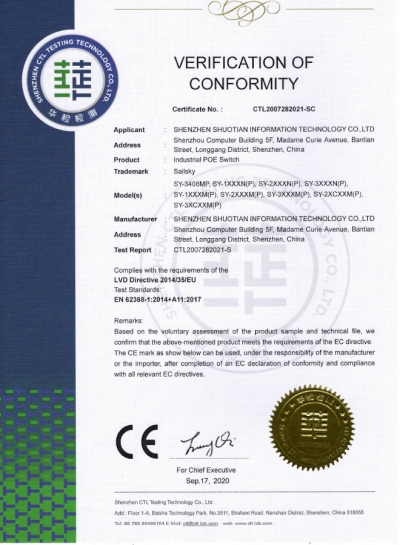 Patent certificate